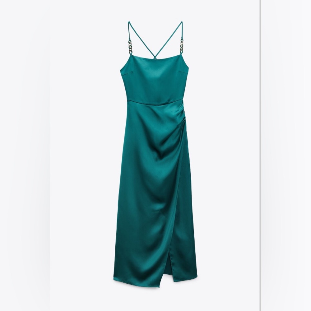 Zara Satin slip dress Never worn removed tags